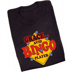 Avid Bingo Player Personalized  Adult T-shirt